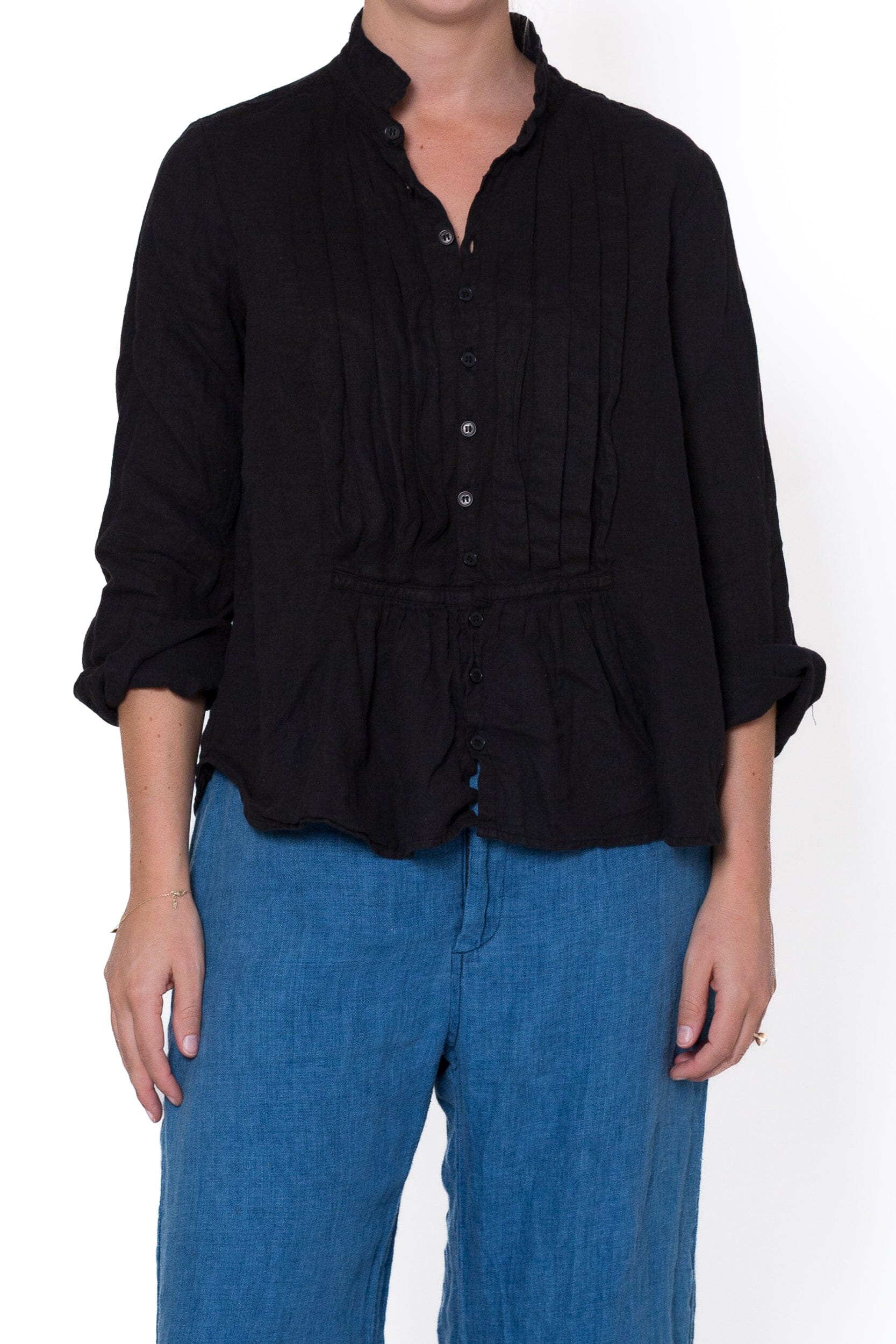 Claudine - Linen S10 - Linen Tops CP Shades black