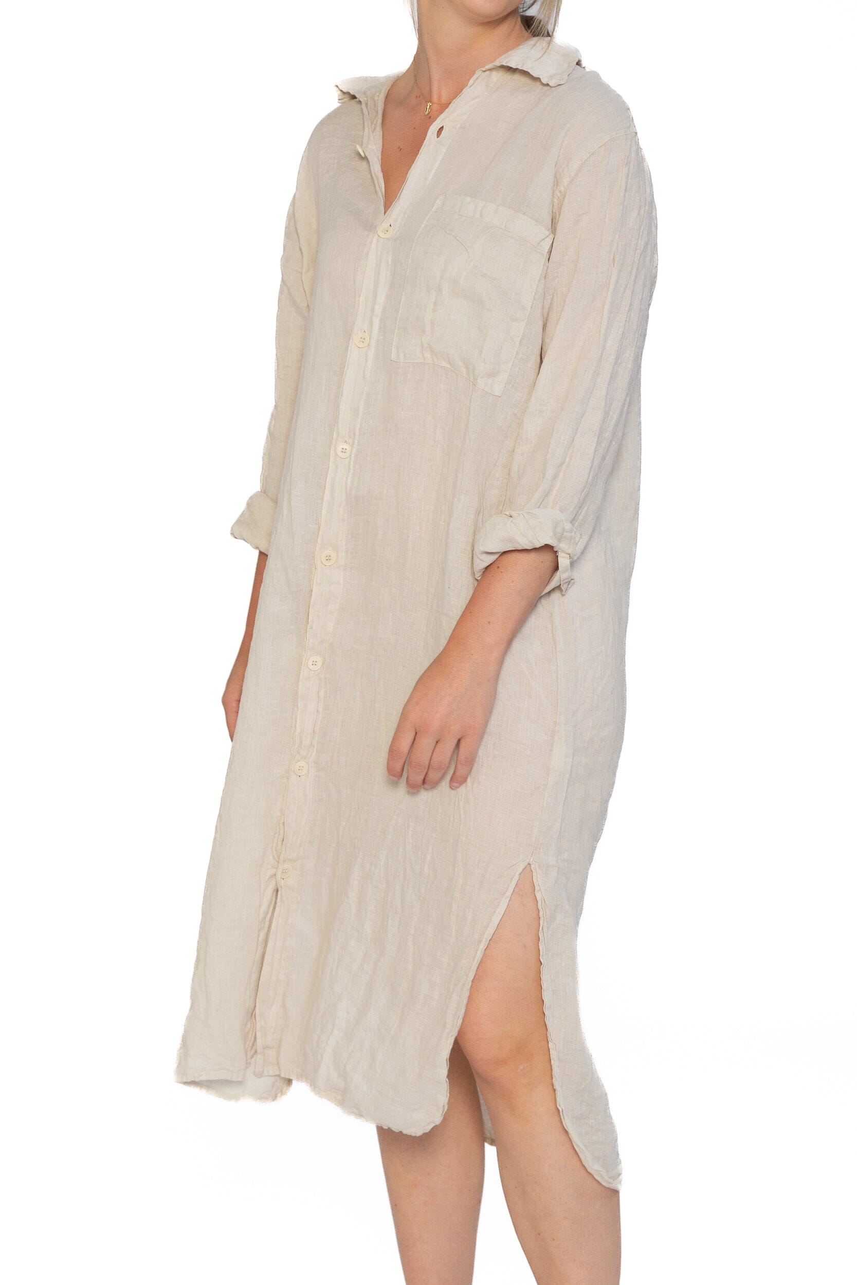 Elle - Linen S50 - Linen Dresses CP Shades sand