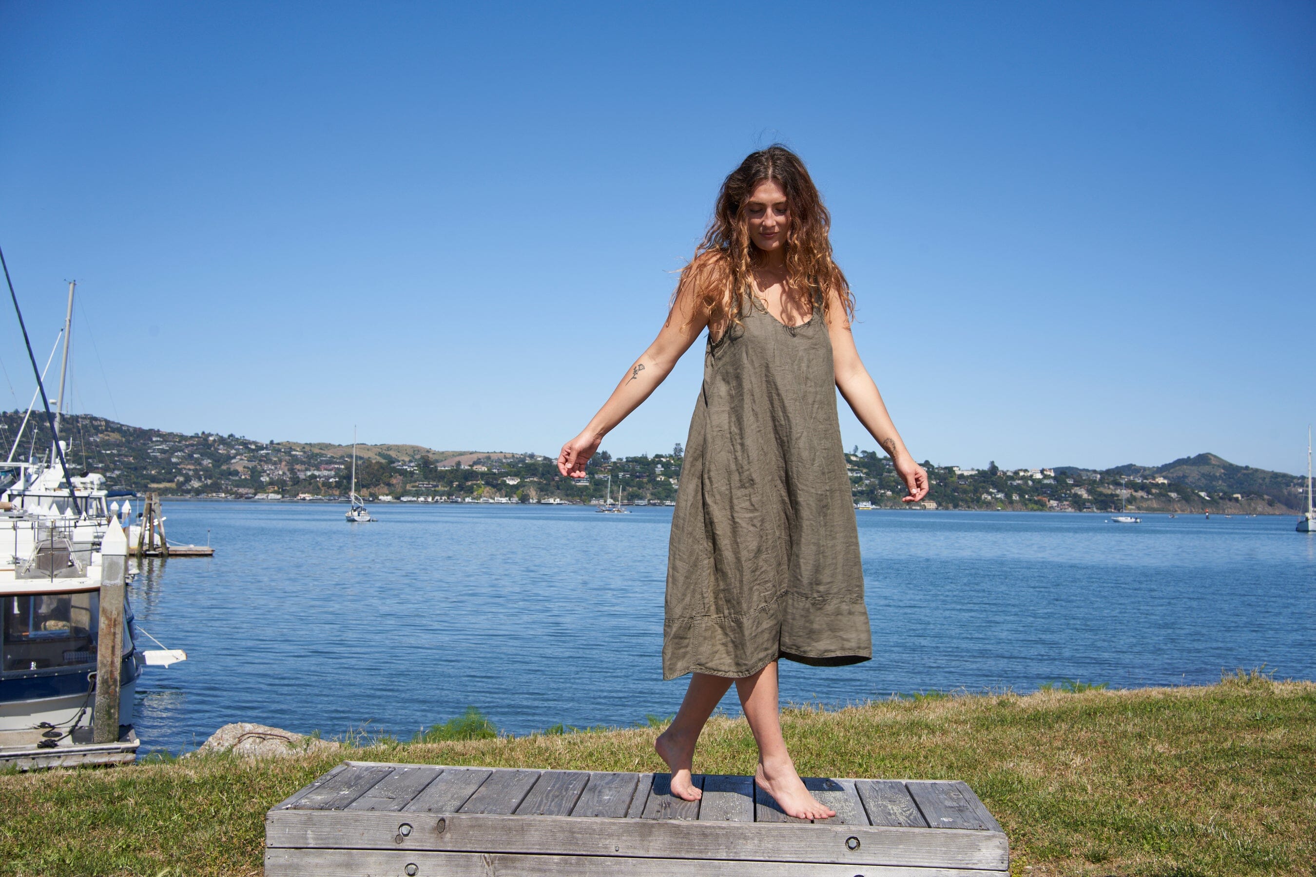 Freida - Linen S50 - Linen Dresses CP Shades 