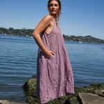 Freida - Linen S50 - Linen Dresses CP Shades puce