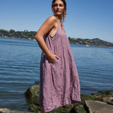 Freida - Linen S50 - Linen Dresses CP Shades puce