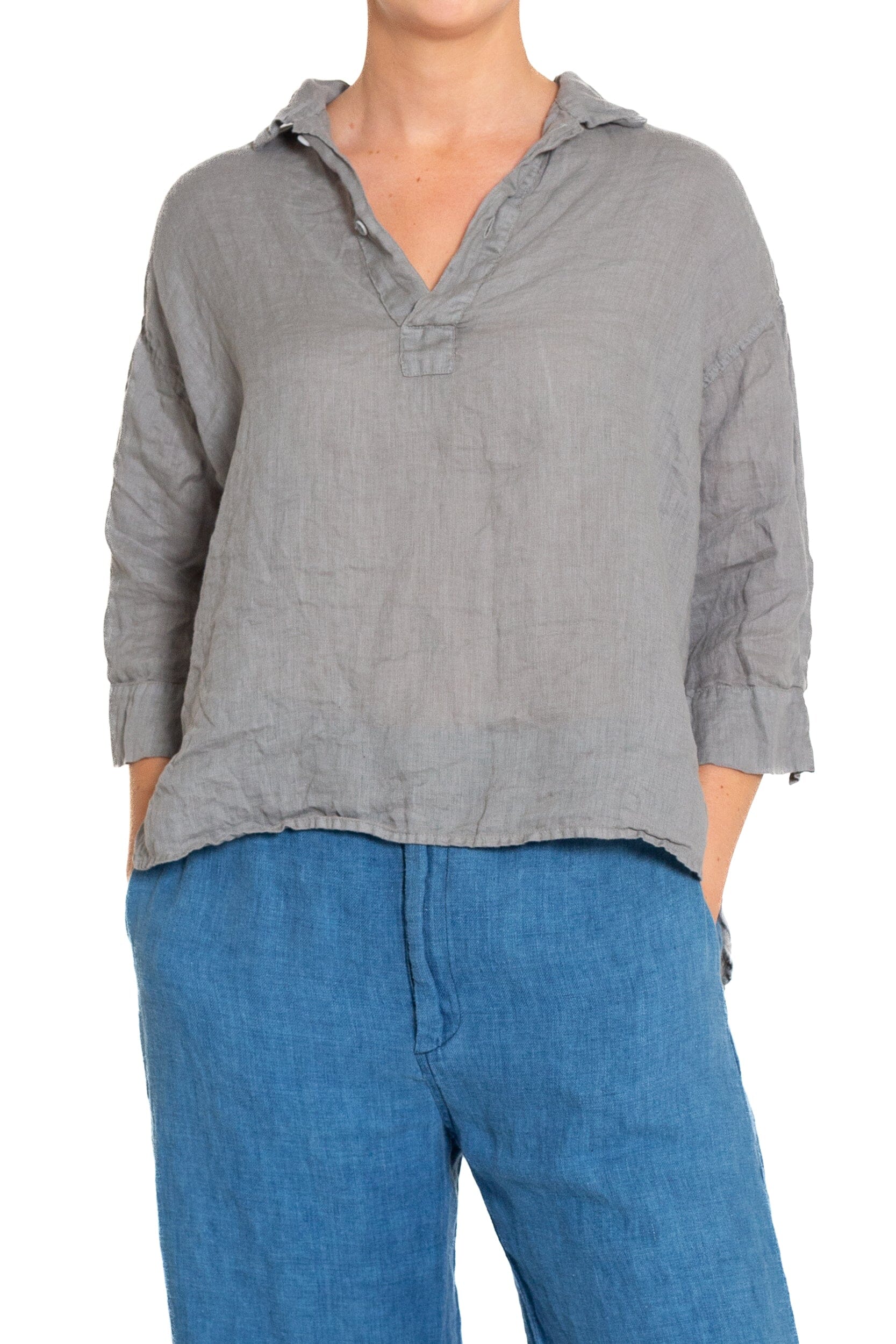 Gigi - Linen S10 - Linen Tops CP Shades pebble