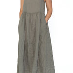Hazel - Linen S50 - Linen Dresses CP Shades pebble