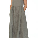 Hazel - Linen S50 - Linen Dresses CP Shades pebble