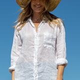 Joss - Linen S10 - White Linen Tops CP Shades white