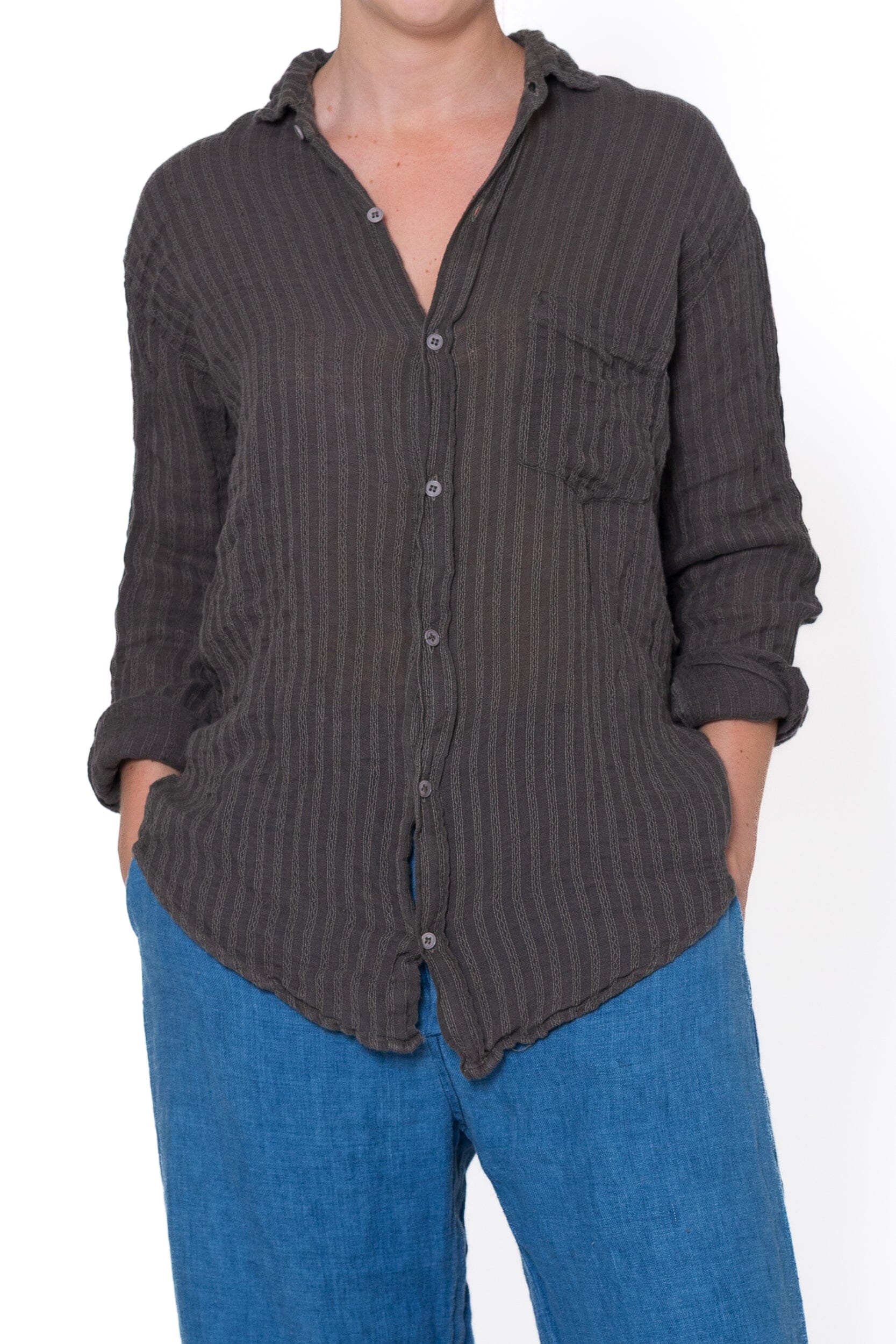 Joss - Yarn Dyed Linen S91 - Yarn Dyed Linen Sale CP Shades oliveto 5249