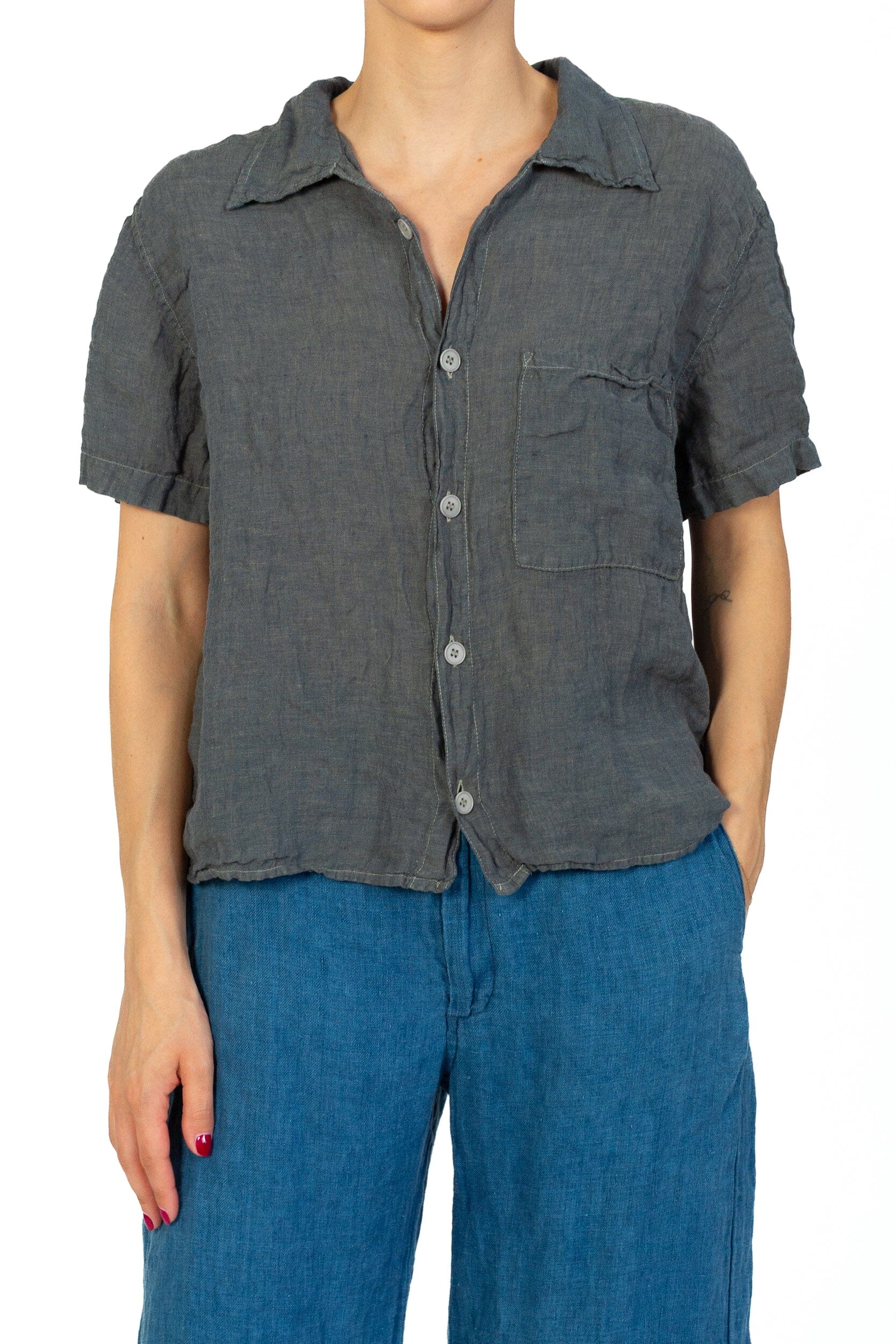 Nic - Chambray Linen S90 - 162 Sale CP Shades pebble 162