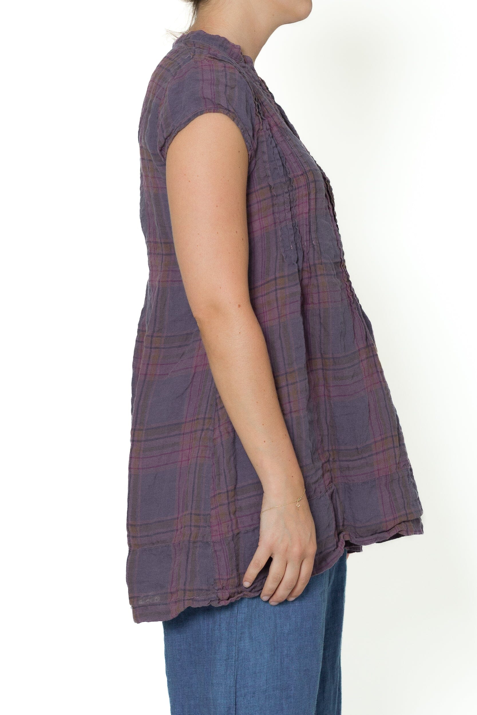 Regina Cap Sleeve - Yarn Dye Linen S91 - Yarn Dyed Linen Sale CP Shades 