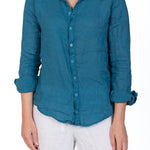 Romy - Linen S10 - Linen Tops CP Shades lagoon
