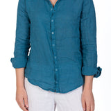 Romy - Linen S10 - Linen Tops CP Shades lagoon
