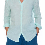 Romy - Linen S10 - Linen Tops CP Shades aqua
