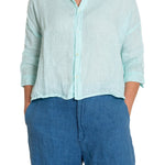 Rooney - Linen S10 - Linen Tops CP Shades aqua
