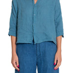 Rooney - Linen S10 - Linen Tops CP Shades lagoon