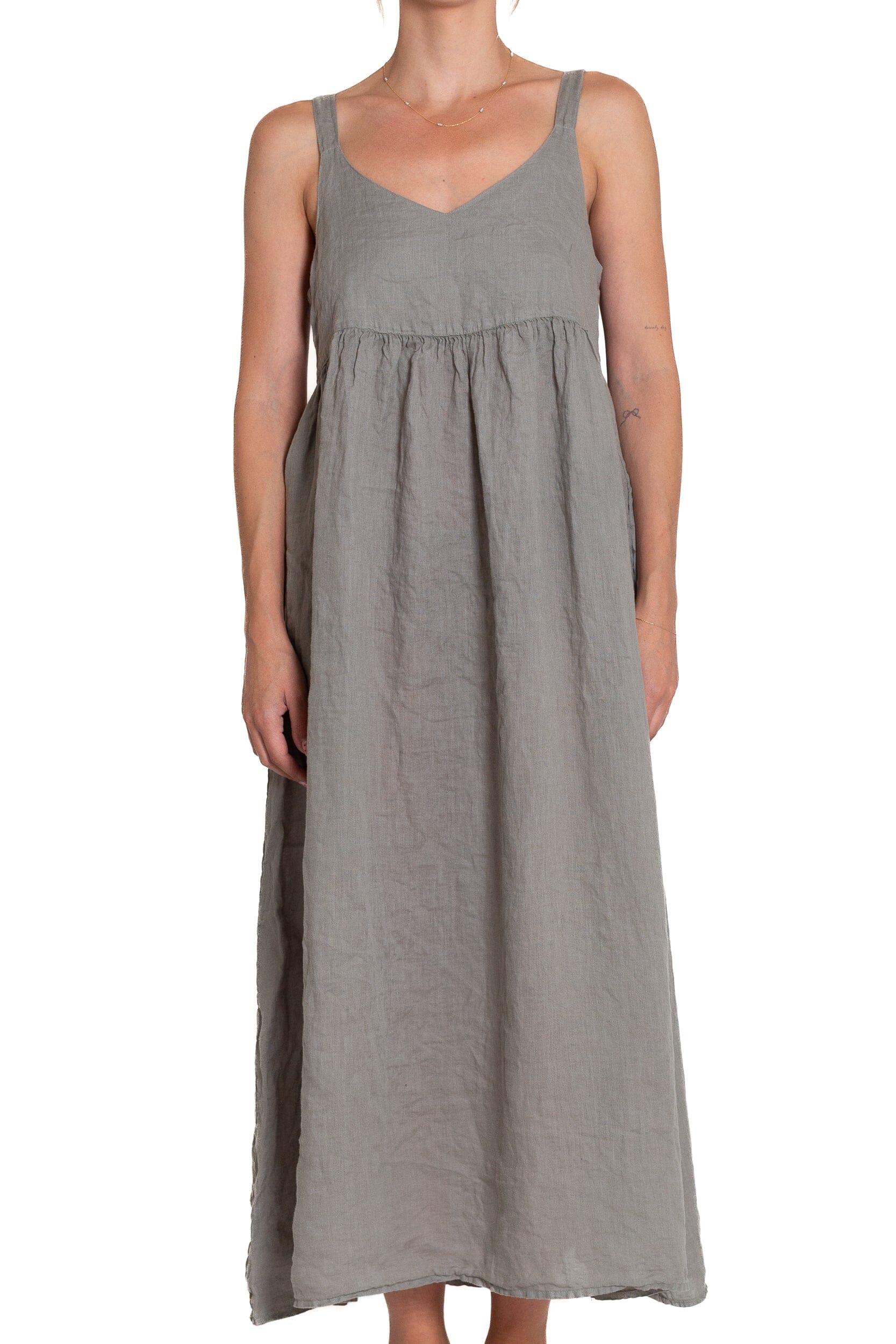 Violette - Linen S50 - Linen Dresses CP Shades pebble