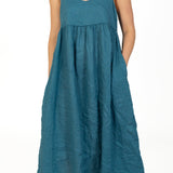 Violette - Linen S50 - Linen Dresses CP Shades lagoon